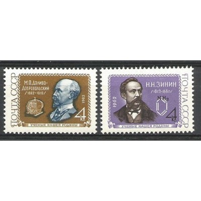 Серия почтовых марок СССР Ученые